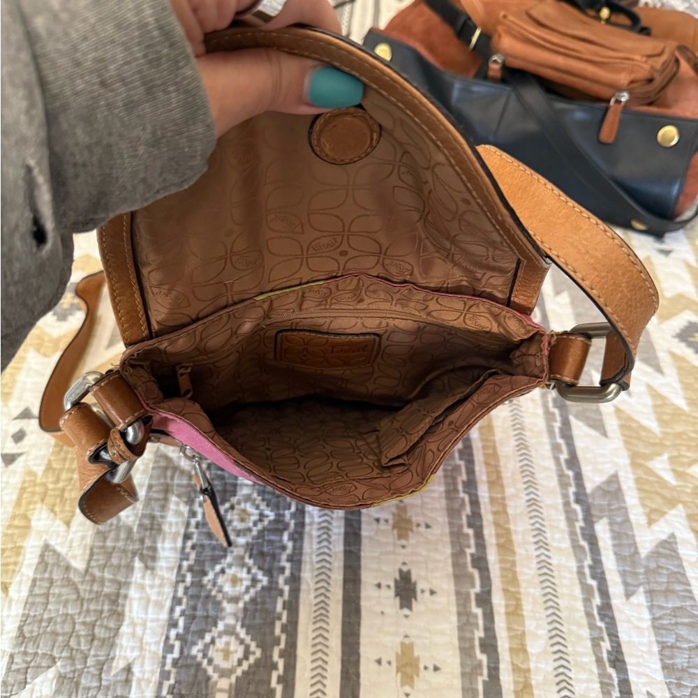 Fossil Multicolor Patchwork Crossbody Bag - Picture 2 of 3